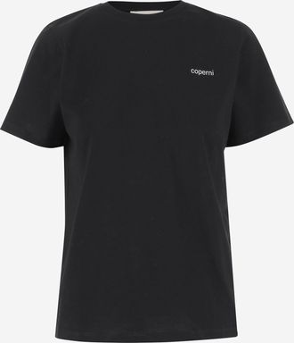 Coperni Womens T-Shirt Cotton Black T-Shirts & Jerseys