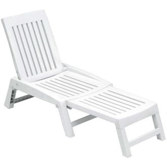 Bauer Lettino Prendisole in Resina Bauer Orfeo Bianco