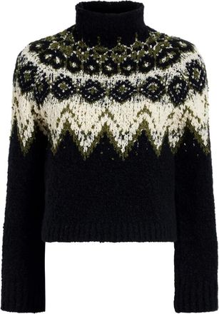 Proenza Schouler Lizzy fairisle-pattern turtleneck sweater - Black