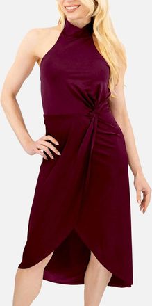 Ted Baker Womens TED BAKER Womens Halter neck Midi Dress Evening Cocktail Elegant Party Ball Gown - Red - Size: TED 3/ uk12