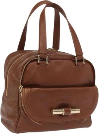 Jimmy Choo London Pre-owned Handbags, female, Brown, Size: ONE SIZE Pre-owned Hand Bag