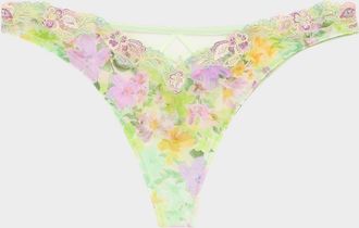 Lise Charmel LAmour Au Soleil Floral-Embroidered Tulle G-STring