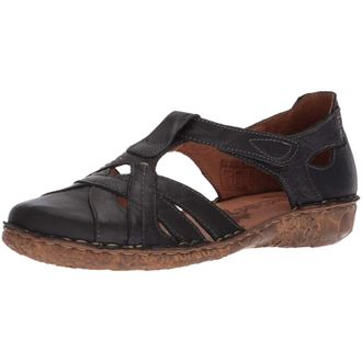 Josef Seibel Womens Josef Seibel Rosalie 29 Sandals -5.5 Black Leather Closed Toe VER1010