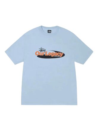 Stüssy x Our Legacy Work Shop Swirl T-shirt - men - Cotton - S - Blue