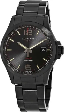 Longines Conquest V.H.P. Black Dial Mens Watch L37262566
