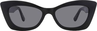 Frye 51437FRY BLK Smoke Cat Eye Ladies Sunglasses 10266778.LTS BLKSMK