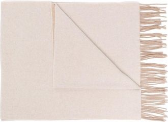 Ganni Beige Wool Scarf