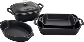Staub Ceramic Stoneware 5-pc Mixed Baking Dish Set