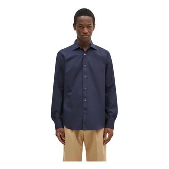 Paul Smith Slim-Fit Katoenen Cutaway Kraag Overhemd - Heren - Casual Overhemden - Blauw - L - Katoen - Overhemden