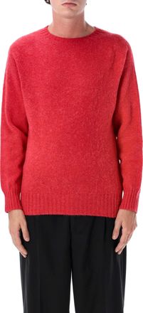 Howlin Red Relaxed-Fit Shetland Wool Sweater