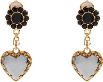 Dolce & Gabbana Orecchini a clip Sacro Cuore - - Accessories - Uomo - Giallo - ONE SIZE