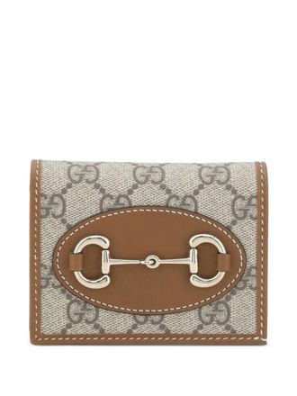 Gucci Interlocking G wallet - women - Leather/Canvas - One Size - Neutrals