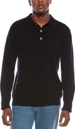 Kier + J Mixed Stitch Wool & Cashmere-Blend Polo Sweater