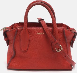 DKNY Dkny Chelsea Orange Leather Crossbody Bag