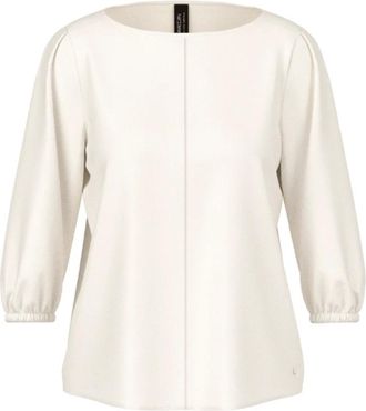 Marc Cain Dames, Blouses & Shirts, Wit, Maat: L Zijde