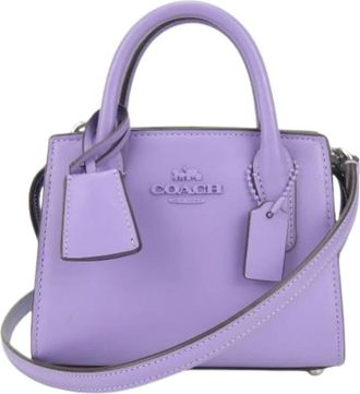 Coach Pre-owned Mini Bags, female, Purple, Size: ONE SIZE Pre-owned Leather Mini 2way Bag