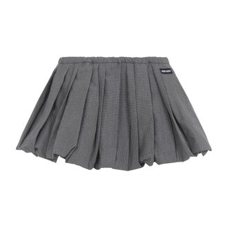 Miu Miu Dames, Rokken, Grijs, Maat: XS Katoen