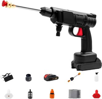 OEM Pistola De Limpieza De Alta Presi&oacute;n A Bater&iacute;a, Hidrolimpiadora Port&aacute;til Inal&aacute;mbrica Para Coches, Patios Y Superficies Exteriores, Pulverizador El&eacute;ctri
