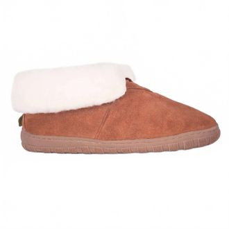 Cloud Nine Womens Slippers Suede Leather Bootie In Chestnut
