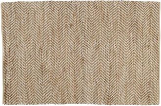 Maisons du monde Alfombra tejida de algod&oacute;n reciclado y yute 160x230