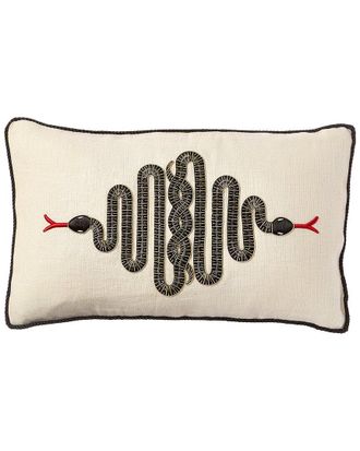 Jonathan Adler Kit Us Snake Embroidered Pillow