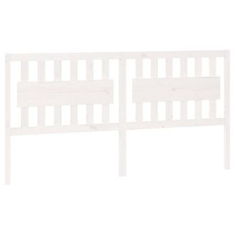 Berkfield Home Bed Headboard White 185.5x4x100 cm Solid Wood Pine