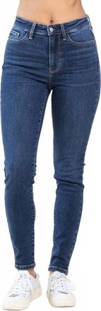 Judy Blue High Waist Thermal Skinny Jeans - Plus In Dark Wash