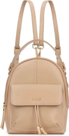 Kazar Praktische Rugzak - Dames - Rugzakken - Beige - ONE Size - Leer - Tassen