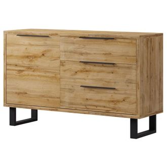 Habitat et Jardin Buf&eacute; 1 Puerta 3 Cajones Eden Madera Y Metal