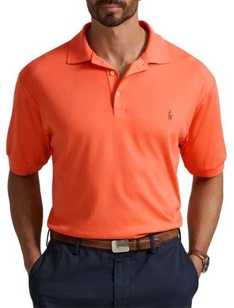 Polo Ralph Lauren Big & Tall Soft Touch Polo Shirt in Sunset Orange at Nordstrom, Size 4X Big