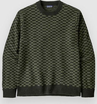 Patagonia Recycled Wool-Blend Strickpullover gr&uuml;n