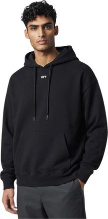 Off-white Paint Arrow Hoodie - Heren - Hoodies - Zwart - L - Katoen - Hoodies & sweatvesten