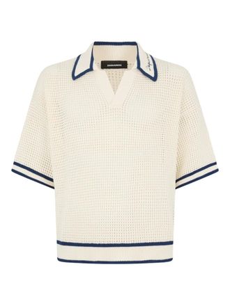 Dsquared2 T-shirt traforata - Toni neutri