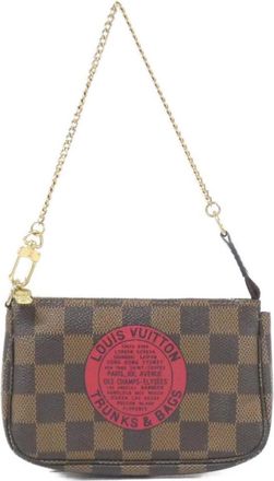 Louis Vuitton Ebene Coated Canvas Pochette Pouch (Pre-Owned)