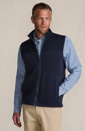 Lands End Anyweather RainDefense Fleece Vest in Radiant Navy at Nordstrom, Size Medium