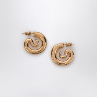 Panconesi Serpent Hoops Extra Small earrings in gold tone
