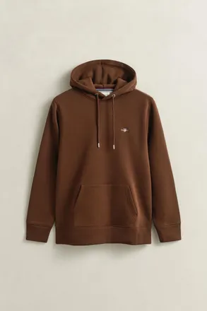 GANT Men Shield Hoodie (M) MAHOGANY BROWN