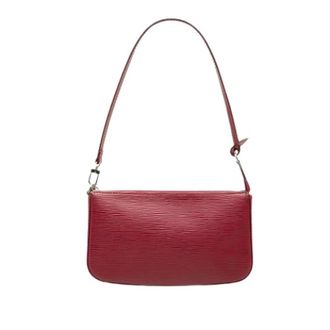 Louis Vuitton Pre-owned Pochette Accessoires - Dames - Vintage Schoudertas - Rood - ONE Size - Leer - Vintage