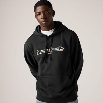 Levi's Relaxed Fit Graphic Hoodie - Mens - XL - Black