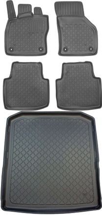 OEM Skoda Superb Iii Kombi Desde Septiembre De 2015. Juego De Alfombrillas Para Coche Y Maletero