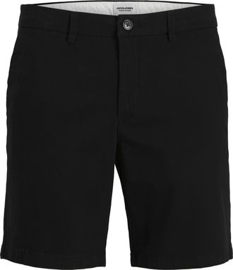 Jack & Jones Plus Size Cargoshorts JPSTCOLE DYLAN CARGO SHORTS MID PLS, Damen, Gr. 42 (4XL), N-Gr, schwarz, Web, Obermaterial: 98% Baumwolle, 2% Elasthan, JACK & JONES PLUSS