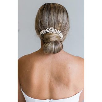 Brides & Hairpins Taja Halo Hair Comb in Silver at Nordstrom