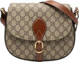 Gucci Pre-owned Cross Body Bags, female, Brown, Size: ONE SIZE Pre-owned Vintage Cross Body Bag