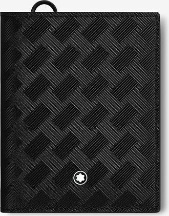 Montblanc Kompakte Brieftasche aus texturiertem Leder Extreme 3.0 Black