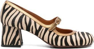 Chie Mihara 60 mm leren muiltjes met hak - Beige