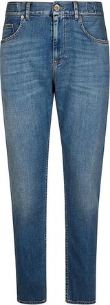 Eleventy Jeans, Heren, Blauw, W32, Katoen, 5 Pocket Pant