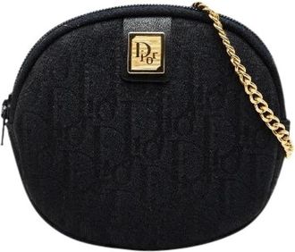 Dior Pre-owned Mini Bags, female, Black, Size: ONE SIZE Pre-owned Canvas Mini Bag