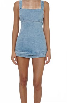 Show me your Mumu Rio Romper In Monsoon Denim