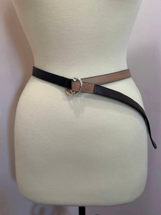 Brighton Womens Block Party Belt In Black /tan