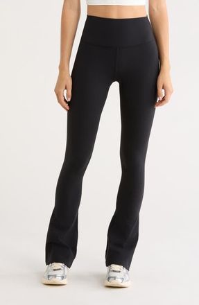 SPLITS59 Raquel High Waist Supplex Flare Leg Pants in Black at Nordstrom, Size Medium